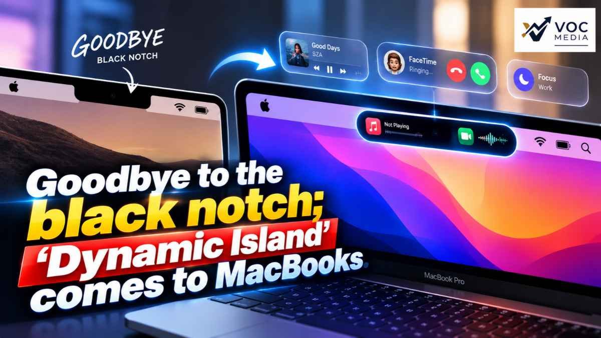 കറുത്ത നോച്ചിന് വിട; മാക്ബുക്കുകളിലേക്ക് ‘ഡൈനാമിക് ഐലൻഡ്’ എത്തുന്നു