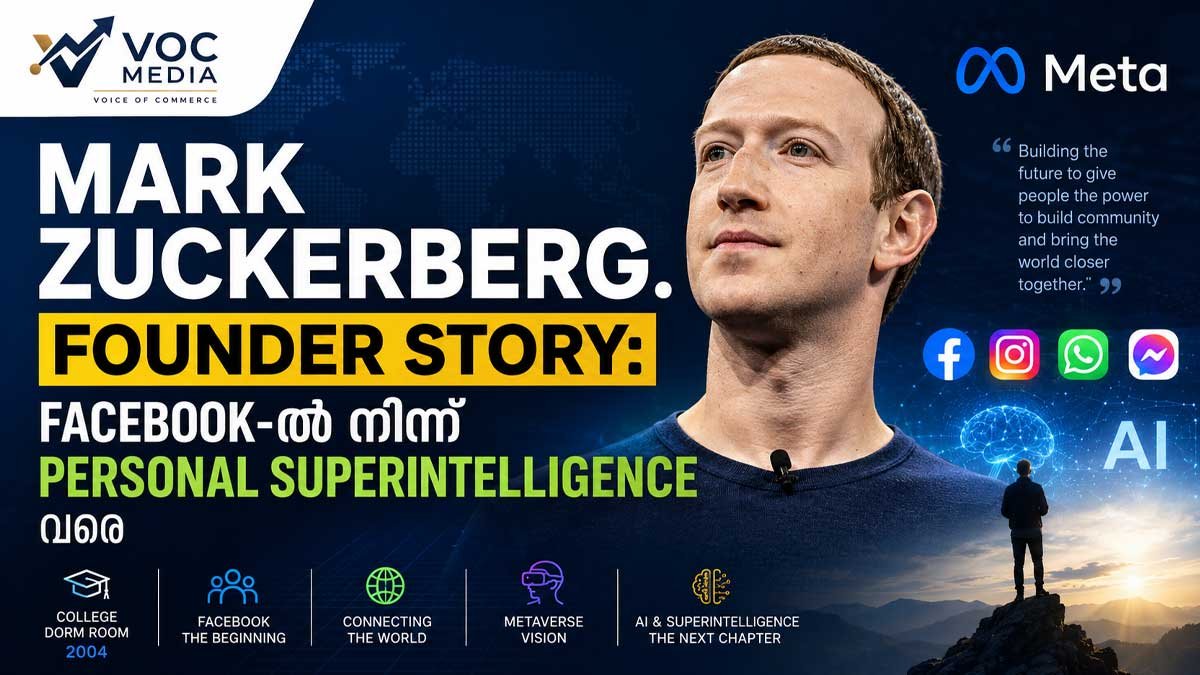 Mark Zuckerberg Founder Story:  Facebook-ൽ നിന്ന് Personal Superintelligence വരെ