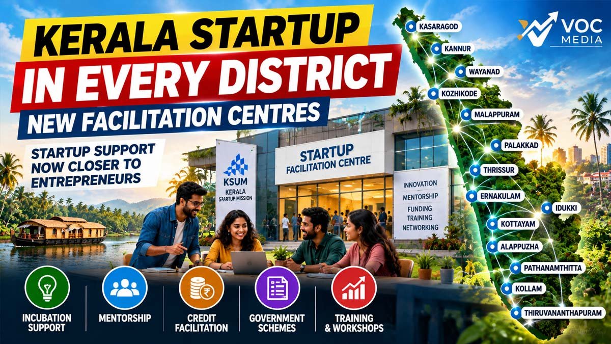 Kochi മാത്രം അല്ല; എല്ലാ ജില്ലകളിലും Startup Kerala — പുതിയ Facilitation Centres വരുന്നു