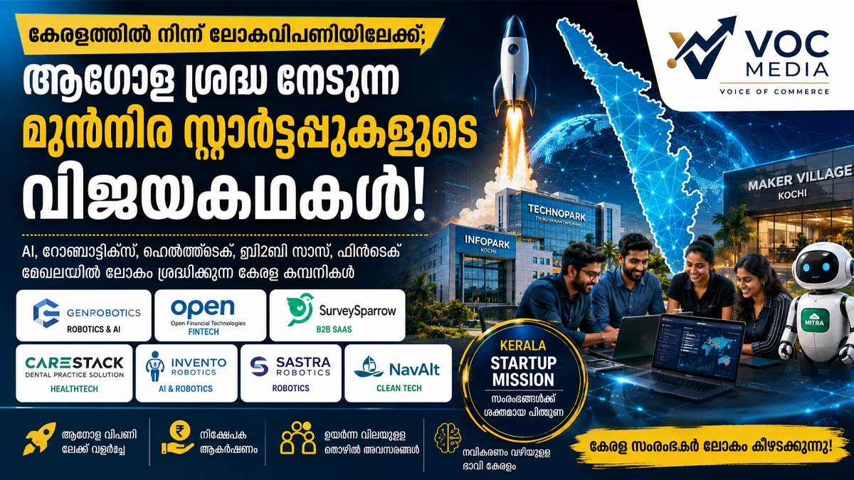 കേരളത്തിലെ മുൻനിര സ്റ്റാർട്ടപ്പുകൾ: ലോകവിപണിയിൽ ശ്രദ്ധ നേടുന്ന വിജയകഥകളും വളർച്ചാ രഹസ്യങ്ങളും